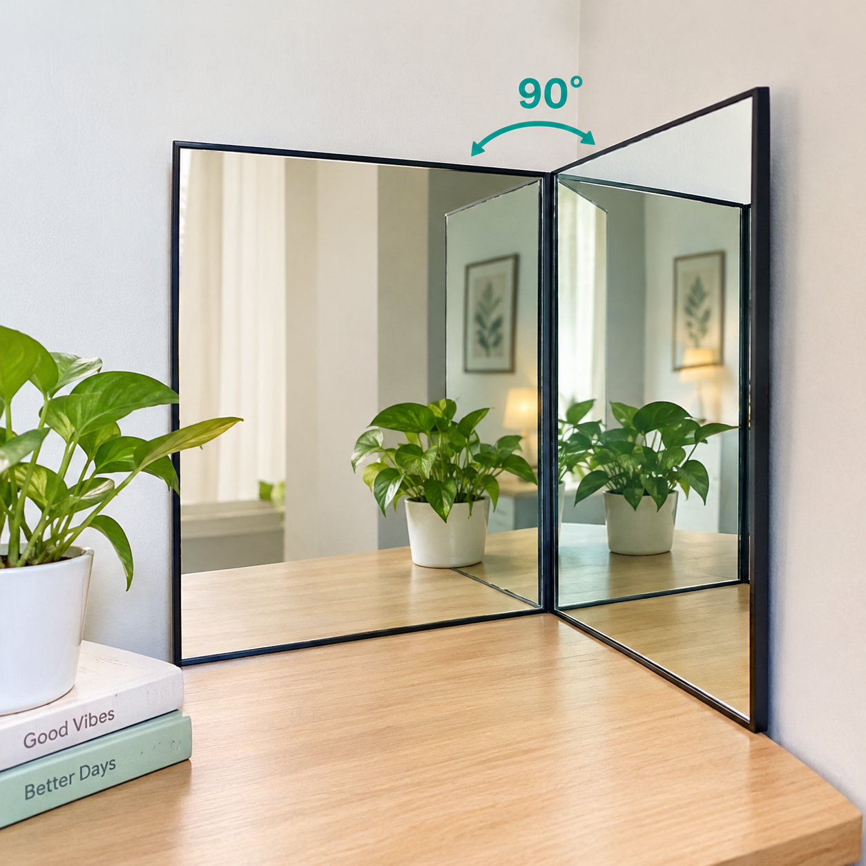 DIY True Mirror Corner Setup