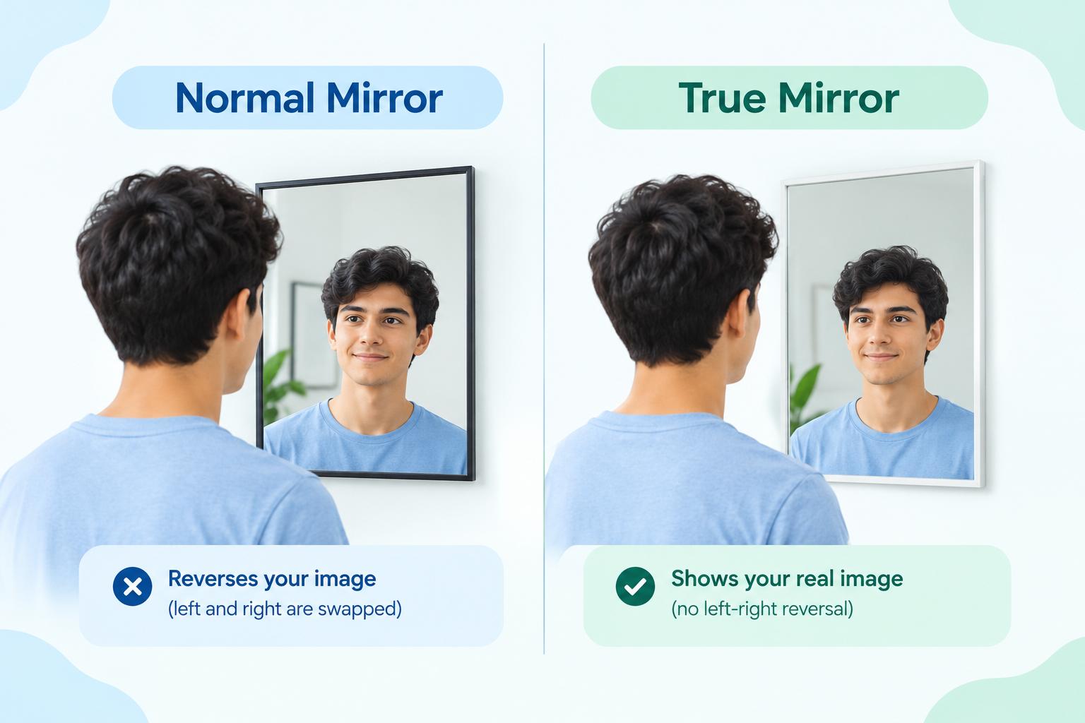 normal mirror true mirror